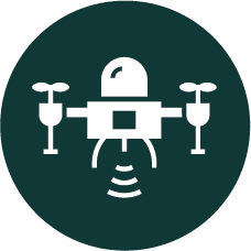 Dronefilm giver et overblik over byggepladsen set fra oven. Med månedlige flyvninger kan der skabes en dronelapse til understøttelse af kommunikationen