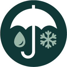 Vejrbestandig - holder til vand IP66 og er bygget til Mont Blanc