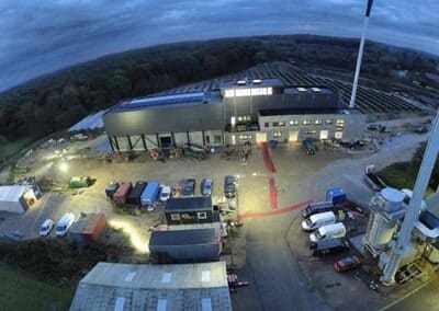 Administration og flisværk (Haslev Fjernvarme)