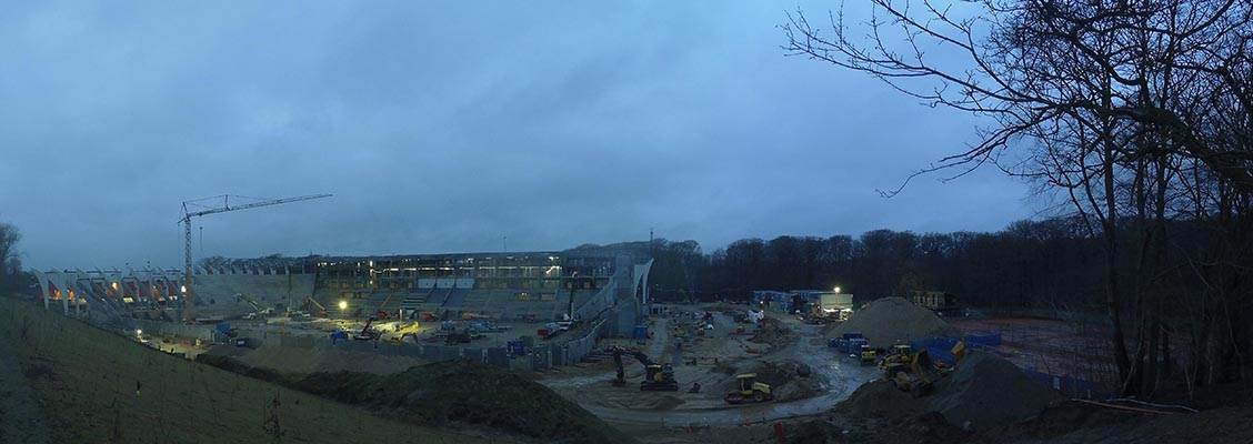Kongelunden - Ceres Park Stadion opført for Aarhus Kommune