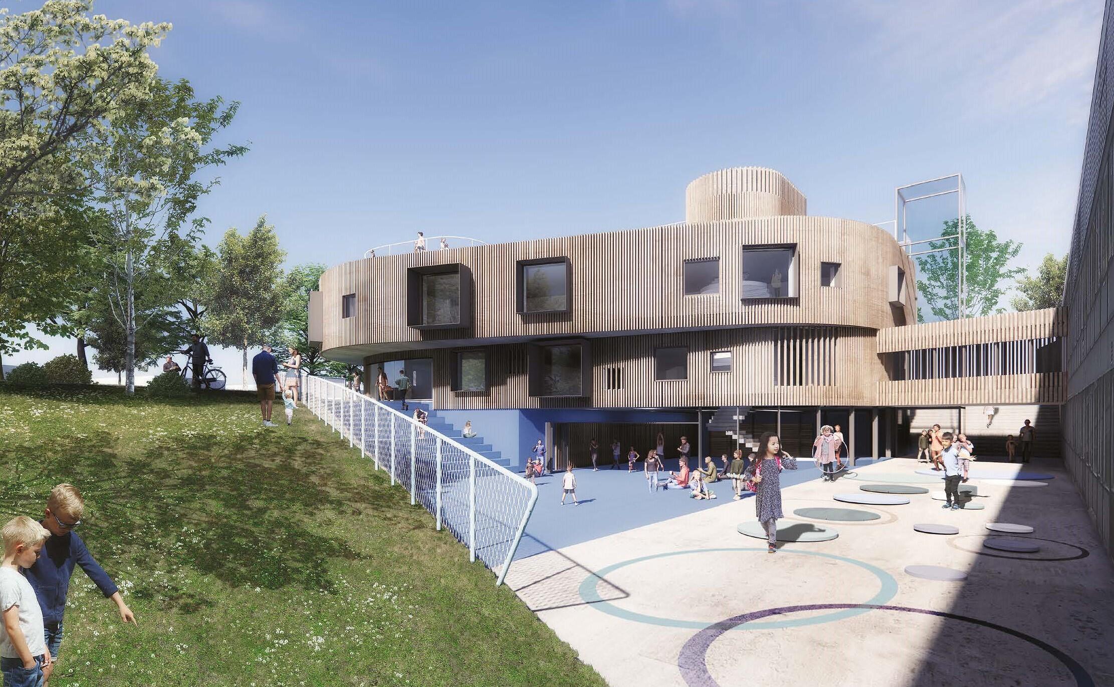 Valhøj Skole Renovering og tilbygning Rødovre Kommune