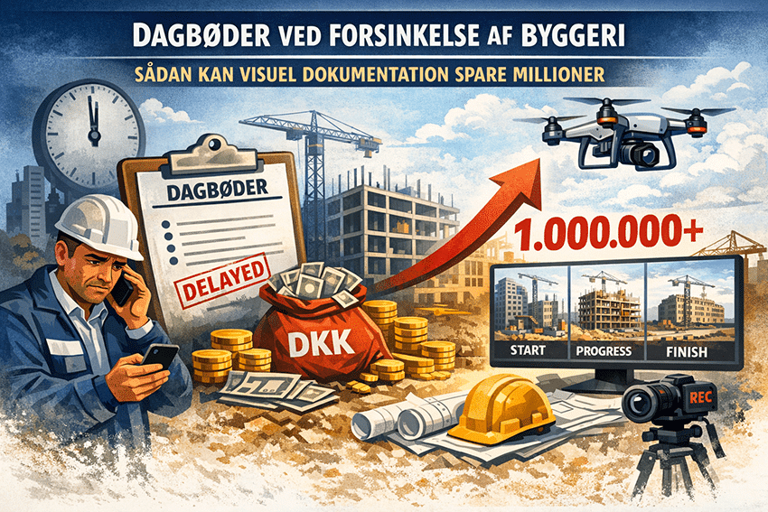 Dagsböter vid förseningar i byggprojekt – så kan visuell dokumentation spara miljoner