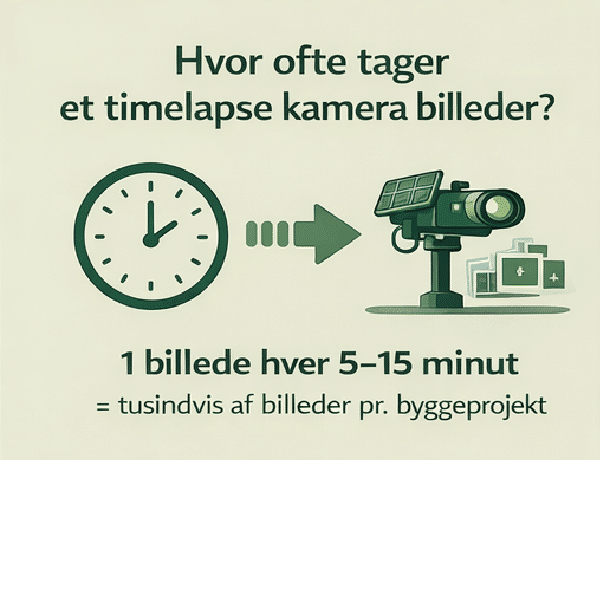 Hur ofta tar en time-lapse-kamera bilder?