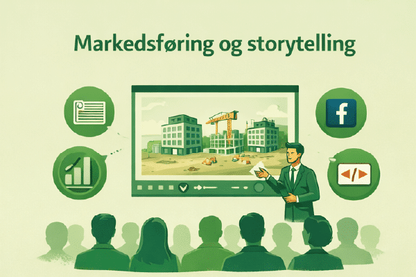 Markedsføring og storytelling om byggeriet