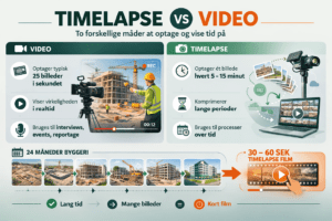 Timelapse vs video - to forskellige måder at optage tid på
